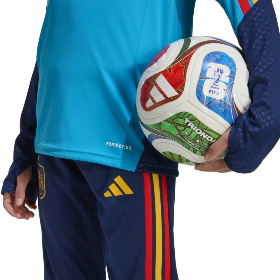 Kids Spain soccer tracksuit Adidas 2026 WC with comfortable fit and vibrant colors for young athletes