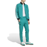 Liverpool Adidas Originals presentation tracksuit in teal with white stripes on SoccerTracksuits.com