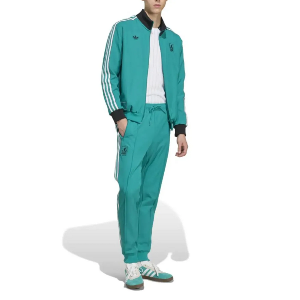 Liverpool Adidas Originals presentation tracksuit in teal with matching joggers and jacket for sporty looks