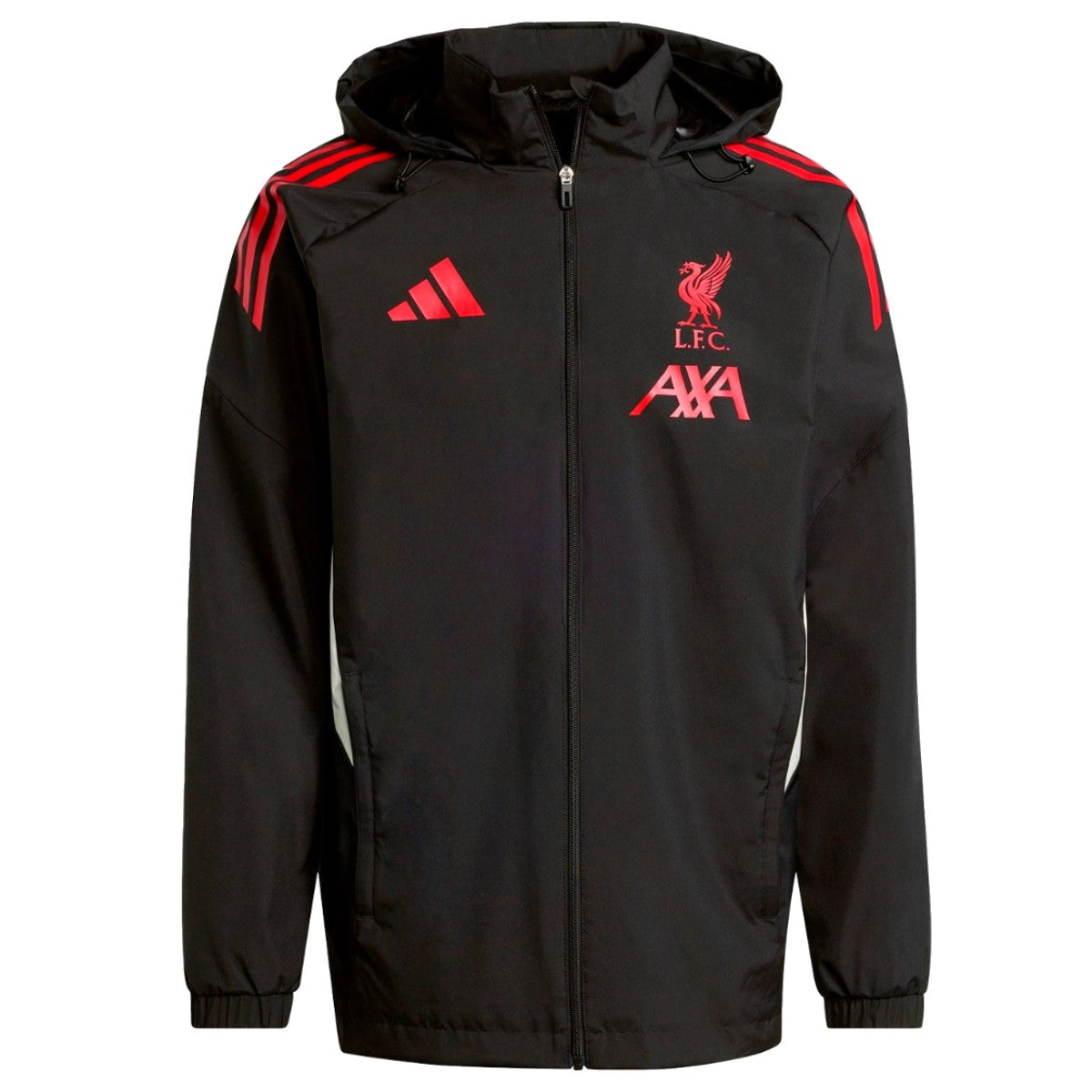 adidas Liverpool ジャケット L 黒　リバプール　ナイロン Liverpool FC black training rain jacket 2025/26 - Adidas
