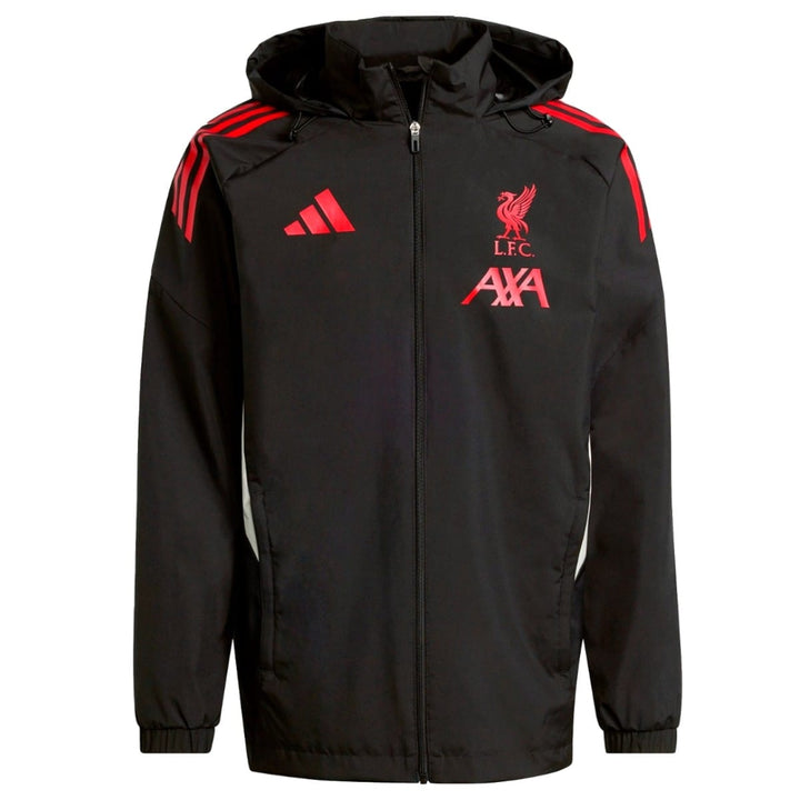 Liverpool FC black training rain jacket 2025/26 - Adidas