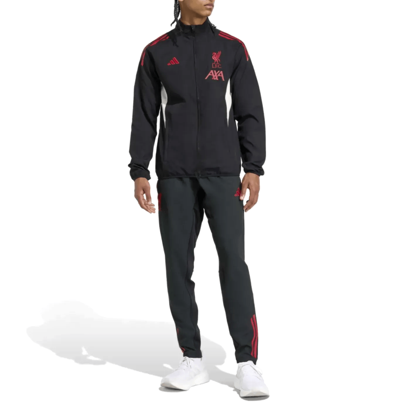 Adidas Liverpool woven Presentation Tracksuit 2025/26 black style Adidas Liverpool woven Presentation Tracksuit 2025/26 black style