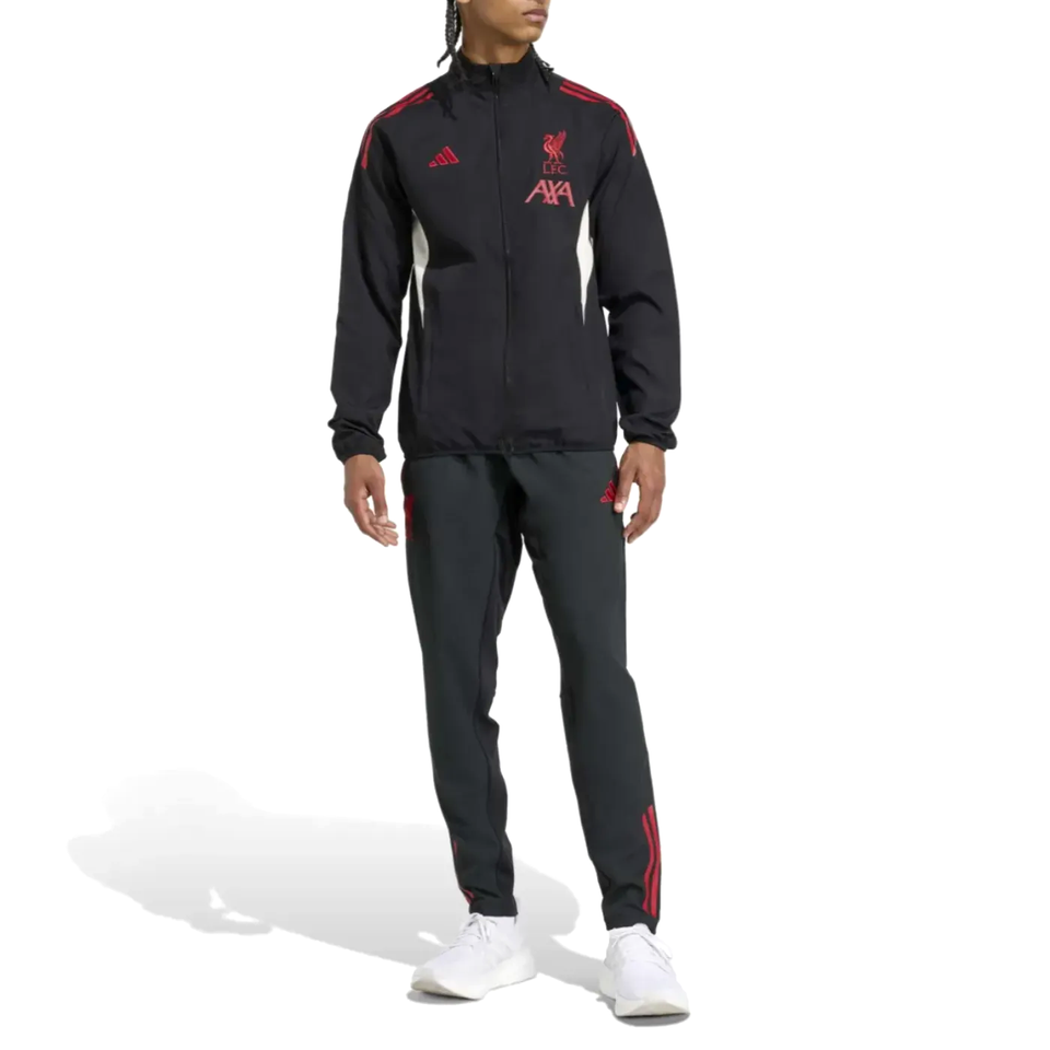Adidas Liverpool presentation tracksuit 2025 featuring a sleek design and comfortable fit on SoccerTracksuits.com