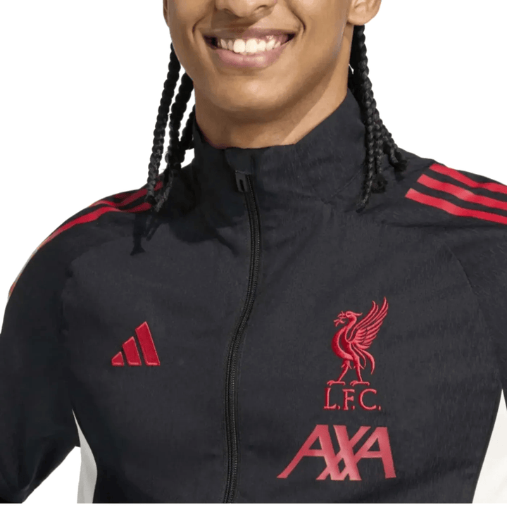 Liverpool FC black presentation Soccer tracksuit 2025/26 - Adidas