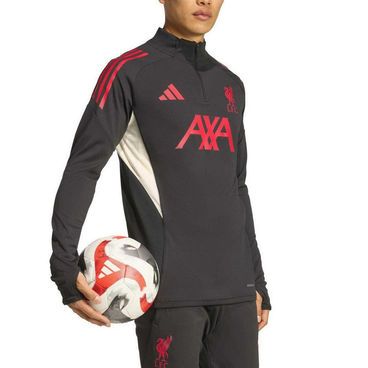 Liverpool FC black training technical Soccer tracksuit 2025/26 - Adidas