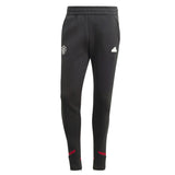 Adidas Man United pre-match suit with elastic waistband and club logo in sleek black design