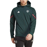 Adidas Man United pre-match suit with zip-up jacket and matching pants for soccer fans