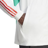 Adidas Manchester United 2023 24 rain jacket with zippered pockets and stylish design