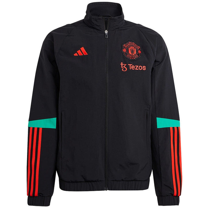 Manchester United black training presentation tracksuit 2023/24 - Adidas