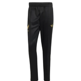 Mexico Gold Cup Adidas tracksuit 2025 black slim fit track pants with gold trefoil logos by Soccer Tracksuits