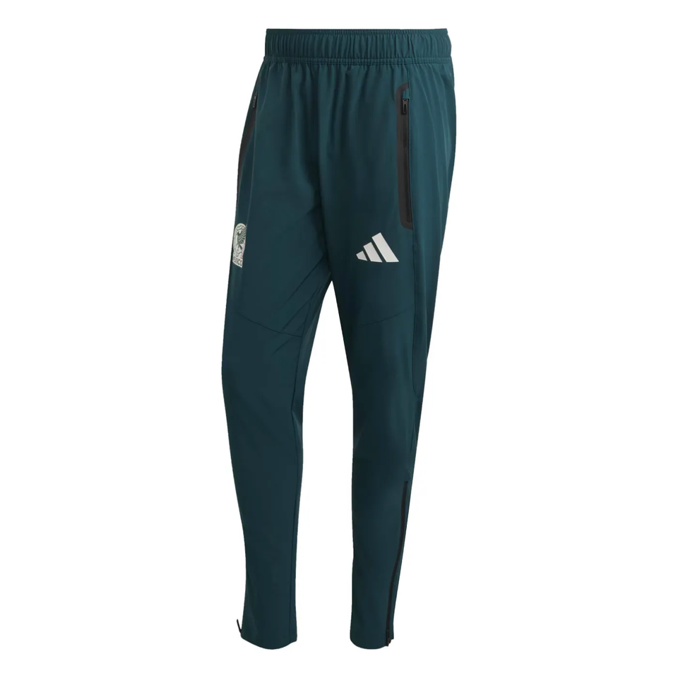 Adidas Mexico hooded tracksuit 2026 featuring zippered pockets and stylish design for athletes
