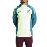 Mexico national team tracksuit mens top in green and white with zipper and logo on SoccerTracksuits.com