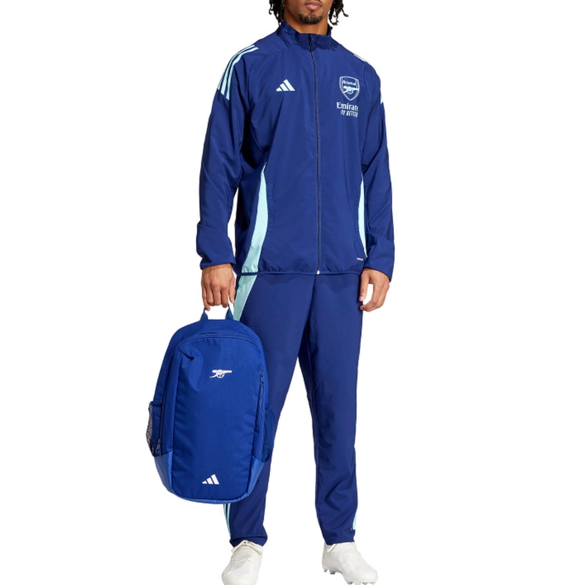Official Arsenal Adidas Tracksuit 2024 25 navy blue Presentation