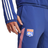 Adidas Olympique Lyon training tracksuit 2023 in blue with team logo and stylish design for athletes