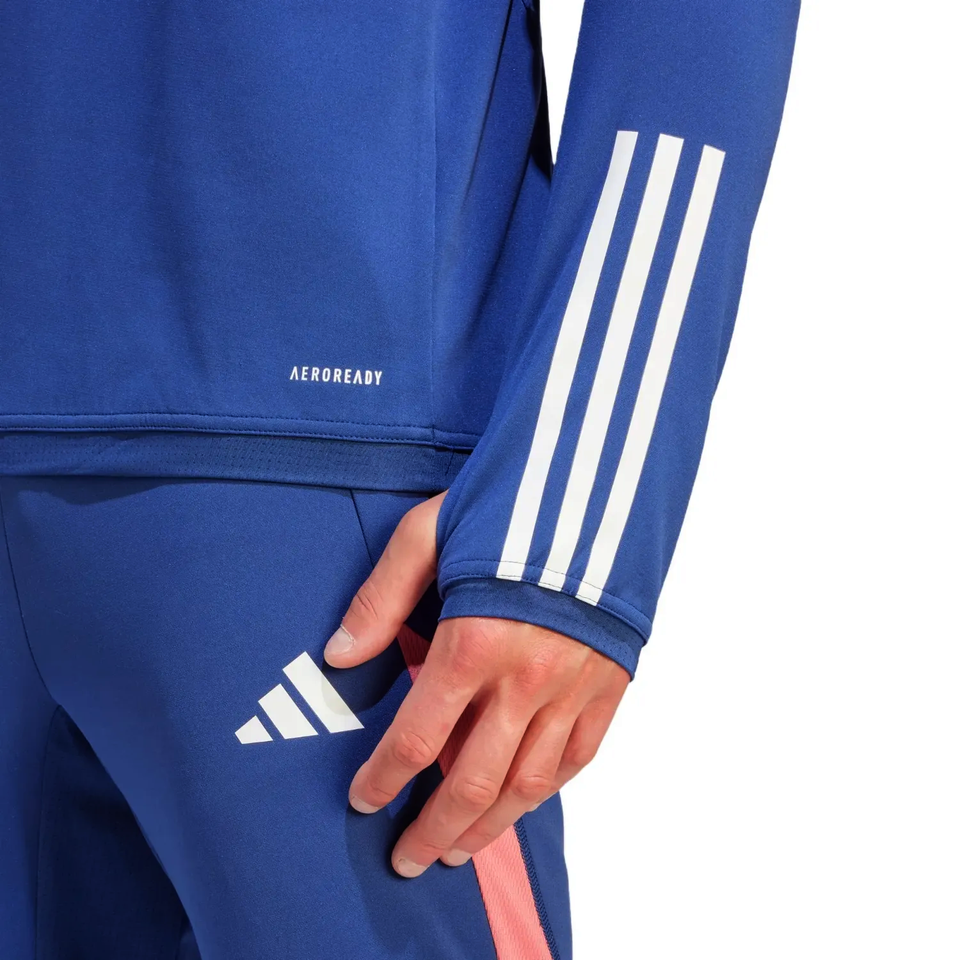 Adidas Olympique Lyon training tracksuit 2023 featuring AEROREADY technology for comfort and performance