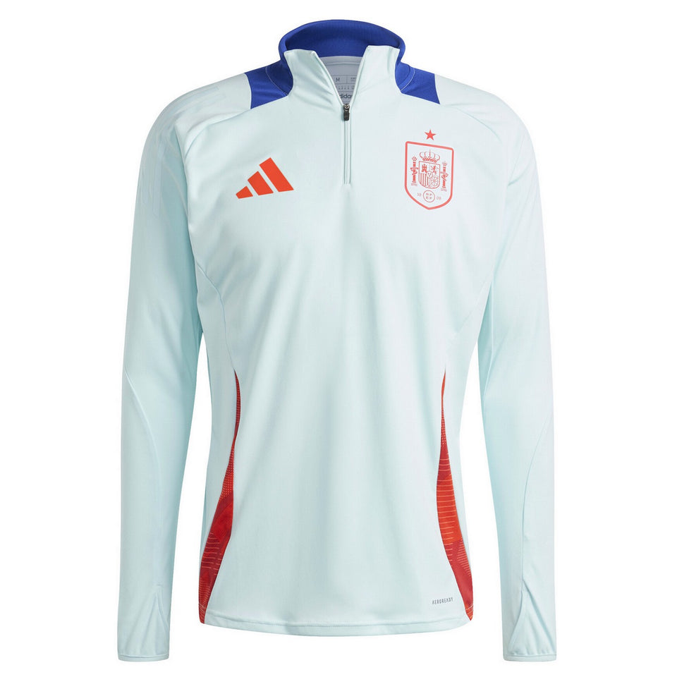 Spain national team tracksuit for sale light blue long sleeve top with red and blue accents