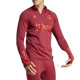 UCL Manchester United tracksuit Adidas in red with logo and stylish design for soccer enthusiasts