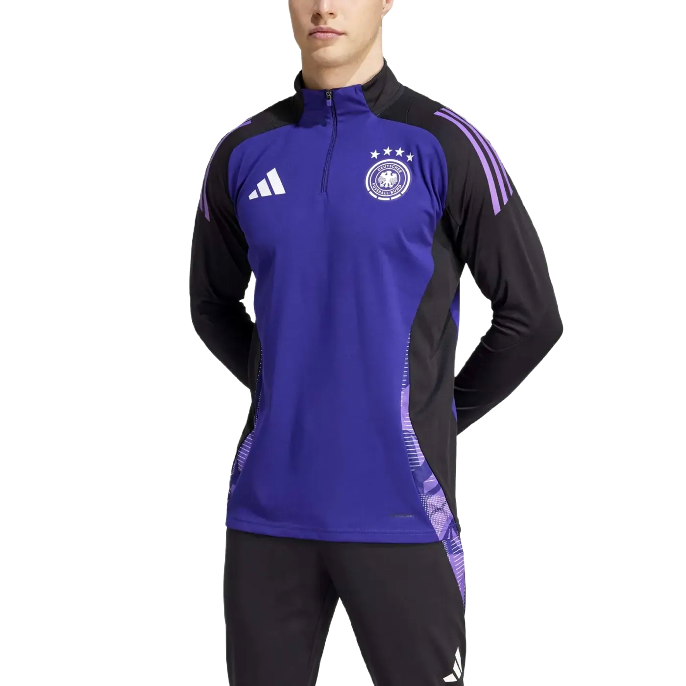 adidas ブラック/パープル ジャージ Germany purple/black training technical tracksuit 2024/25 - Adidas
