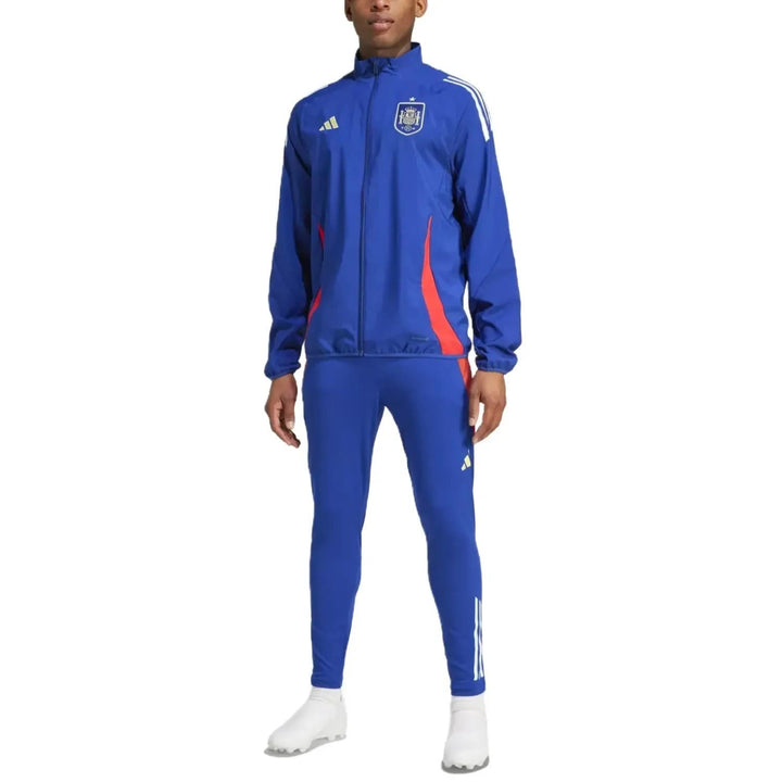 Spain training presentation Soccer tracksuit dark blue 2024/25 - Adidas