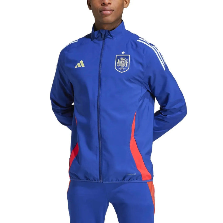 Spain training presentation Soccer tracksuit dark blue 2024/25 - Adidas