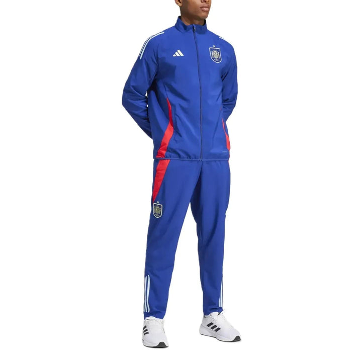 Spain training presentation Soccer tracksuit dark blue 2024/25 - Adidas