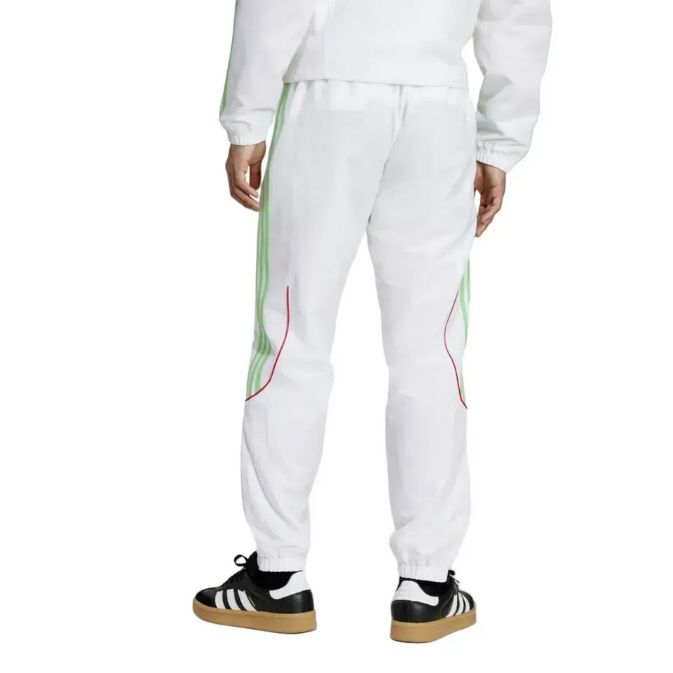 Back view of Algeria Adidas retro soccer tracksuit 2025 with green and red accents