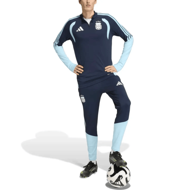 Argentina navy blue soccer tracksuit set with light blue accents by Soccer Tracksuits for adults in various sizes