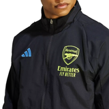 Arsenal FC black presentation Soccer tracksuit 2023/24 - Adidas