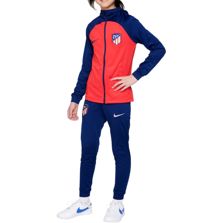 Kids - Atletico Madrid hooded presentation Soccer tracksuit 2023/24 - Nike