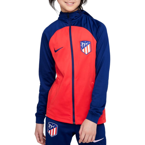 Kids - Atletico Madrid hooded presentation Soccer tracksuit 2023/24 - Nike