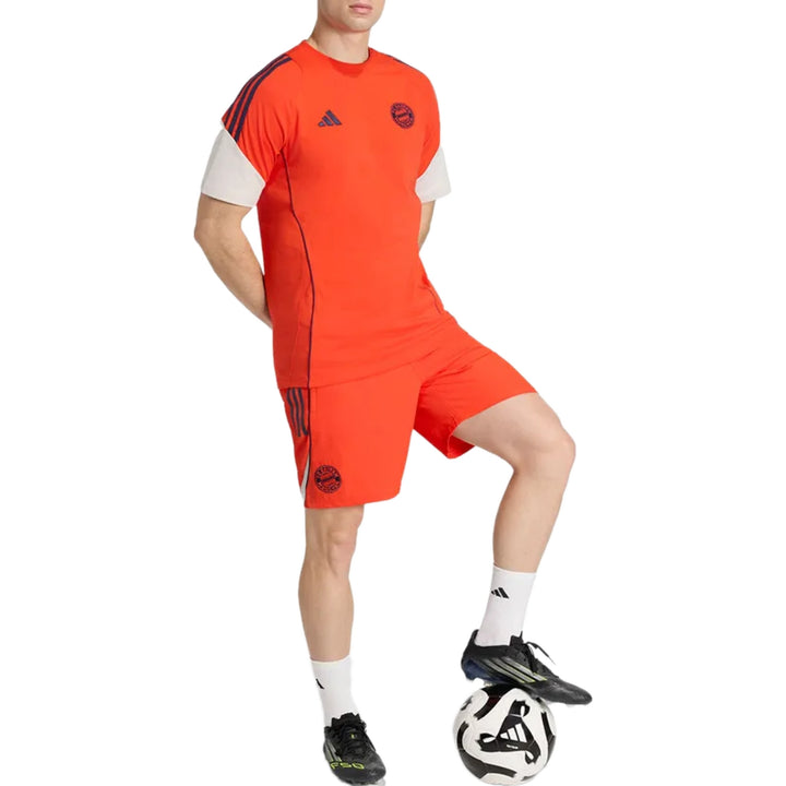Bayern Munich red training short-sleeves Soccer set 2026 - Adidas