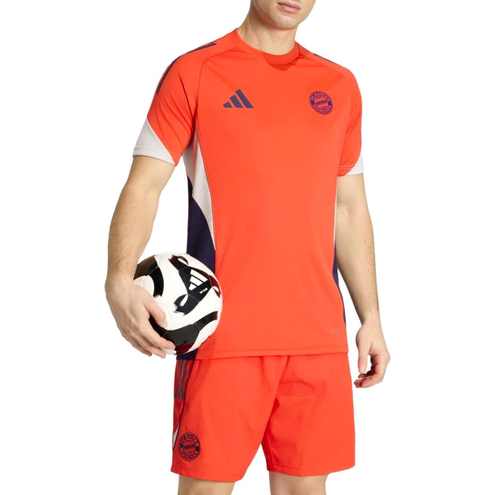 Bayern Munich red training short-sleeves Soccer set 2026 - Adidas