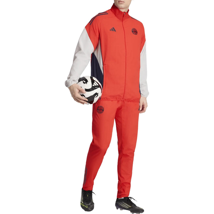 Bayern Munich light red presentation Soccer tracksuit 2026 - Adidas