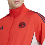 Bayern Munich light red presentation Soccer tracksuit 2026 - Adidas