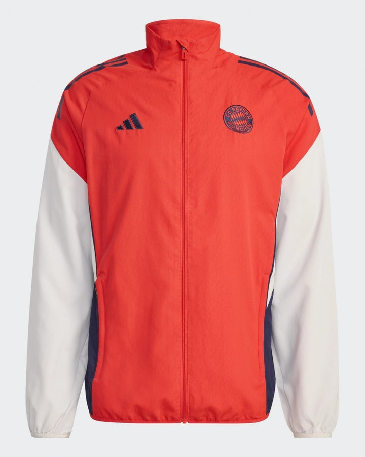 Bayern Munich light red presentation Soccer tracksuit 2026 - Adidas