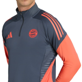 Bayern Munich grey training tracksuit 2025 featuring a zip-up design and athletic fit for soccer training