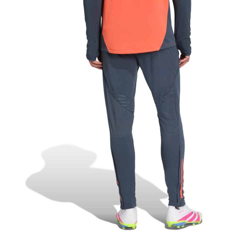 Bayern Munich training tracksuit 2025 26 featuring a vibrant orange top and sleek gray pants