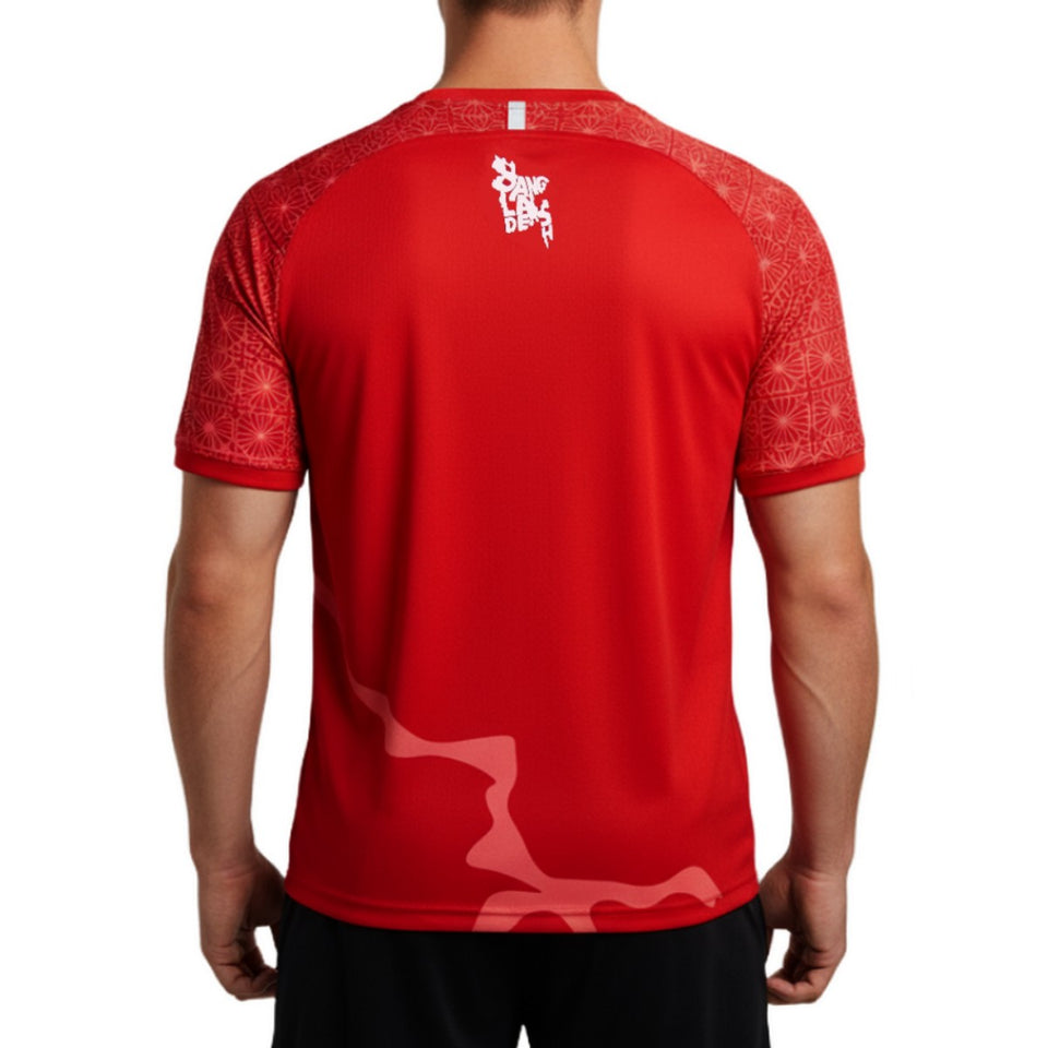 Red Bangladesh soccer jersey. Buy Bangladesh soccer jersey online on SoccerTracksuits.com