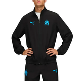 Stylish Olympique Marseille tracksuit in black with logo, perfect for fans to buy Olympique Marseille tracksuit online.