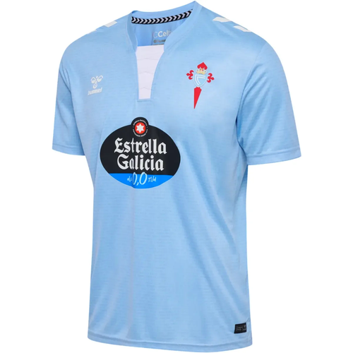 Celta Vigo soccer jersey 2024 25 in light blue with sponsor logo and team emblem