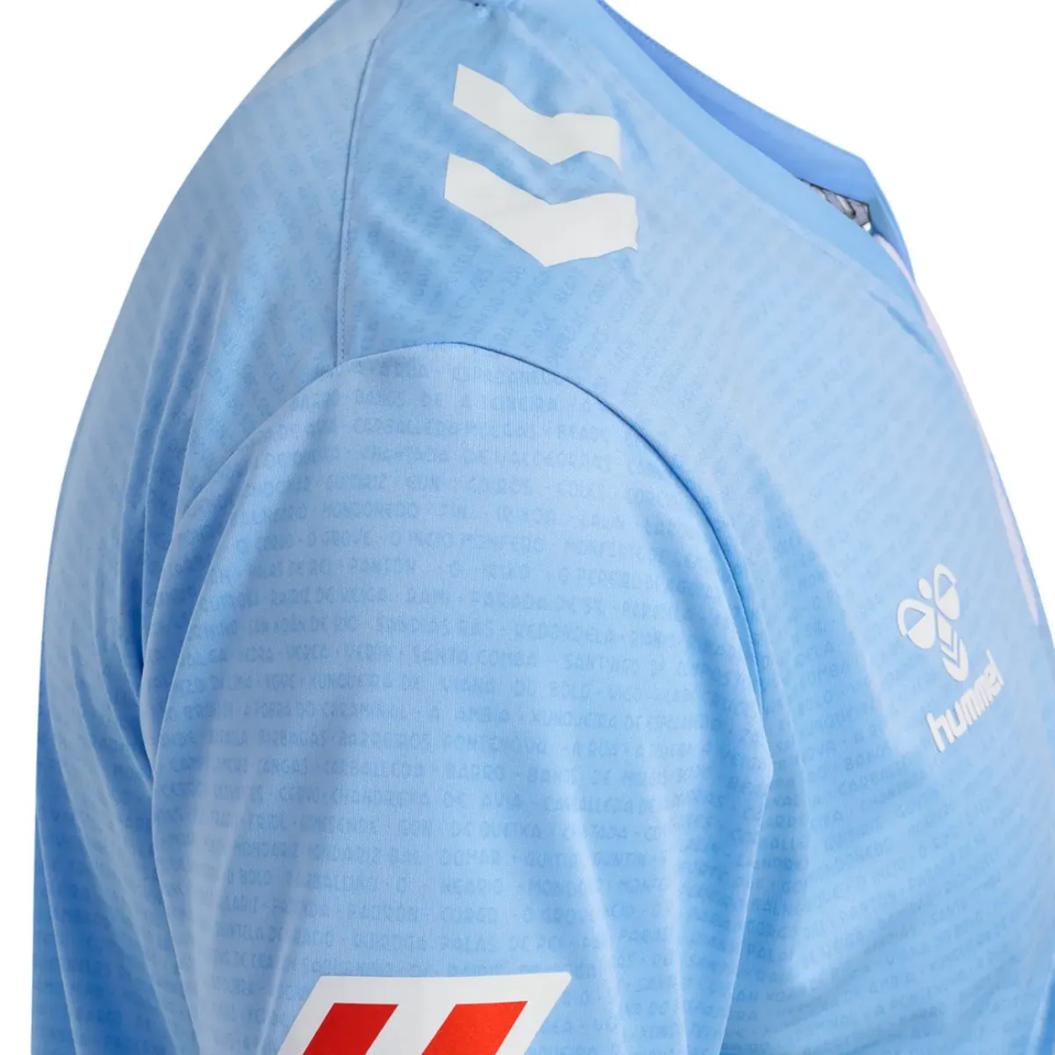 Celta Vigo soccer jersey 2024 25 in light blue fabric with stylish design and logos