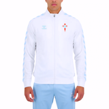 Celta Vigo training tracksuit Hummel in white with blue accents for soccer practice
