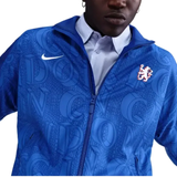 Chelsea FC Nike Anthem jacket 2025 in blue with the club logo and Nike branding