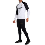Chelsea FC training tracksuit 2023 2024 in black and white with sleek design for football training