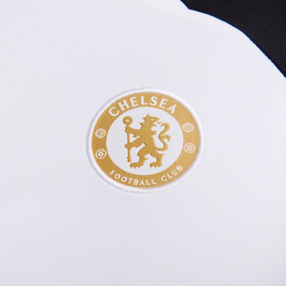 Chelsea FC training tracksuit 2023 2024 featuring an embroidered club badge on the chest