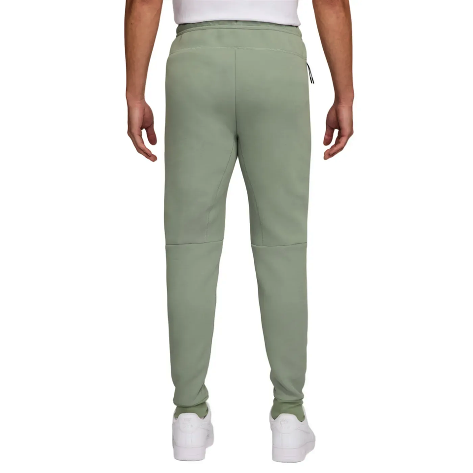 Back view of official Chelsea Nike Tech fleece set in green, designed for comfort on SoccerTracksuits.com