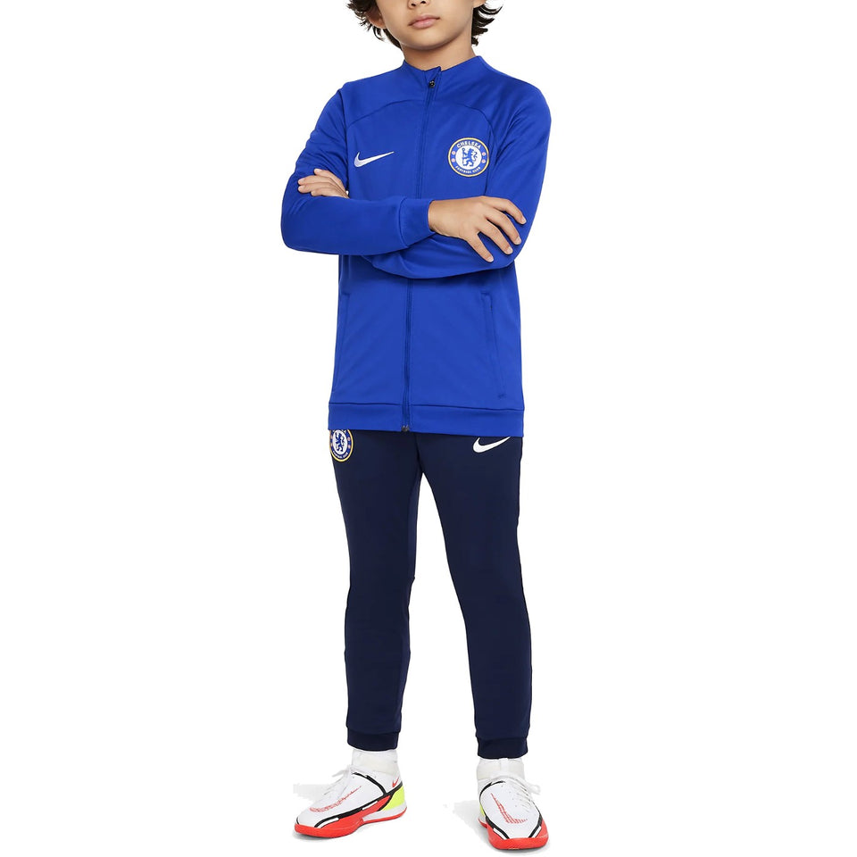 Nike - – presentation Kids Soccer tracksuit training blue Chelsea - 2023/24