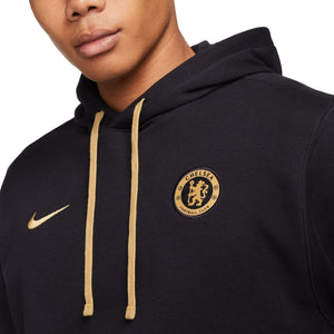 Chelsea FC black/gold Casual fleece tracksuit 2023/24 - Nike