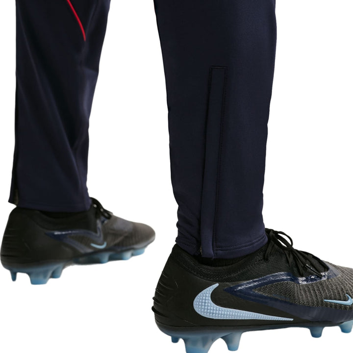Nike 2026/27 England training technical soccer tracksuit set in navy blue with red accents for adults