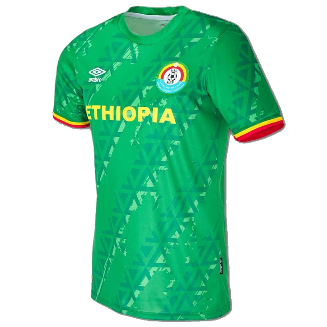 Ethiopia national team green Home soccer jersey 2021/22 - Umbro